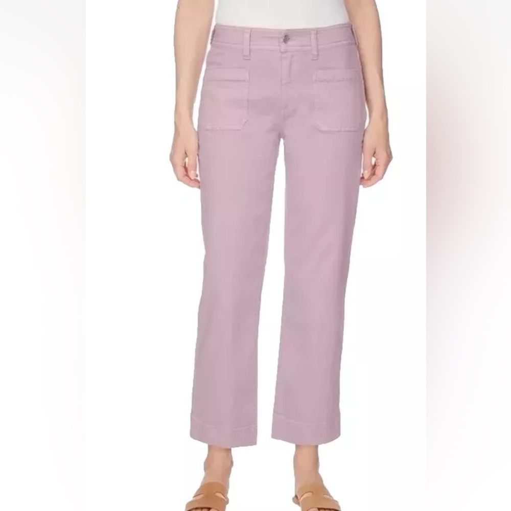 Buffalo David Bitton Ladies' Soft Lilac High Rise Soft Stretch Crop Pant  size 4
